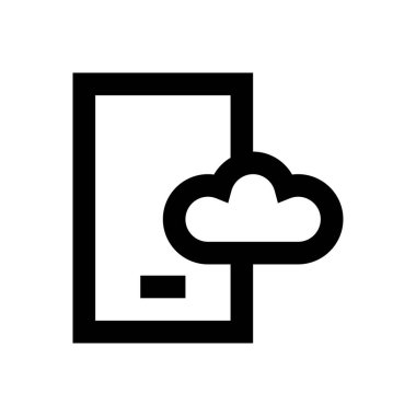 telefon vektörü ince çizgi simgesi