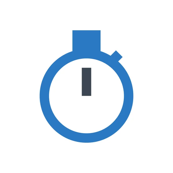 Countdown Vector Glyph Color Icon — Stock Vector