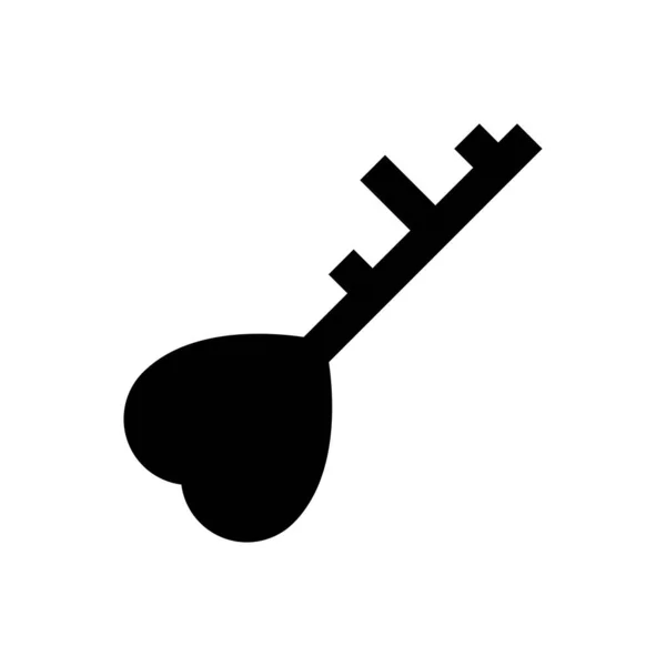 Sperrvektorglyphen Flaches Symbol — Stockvektor