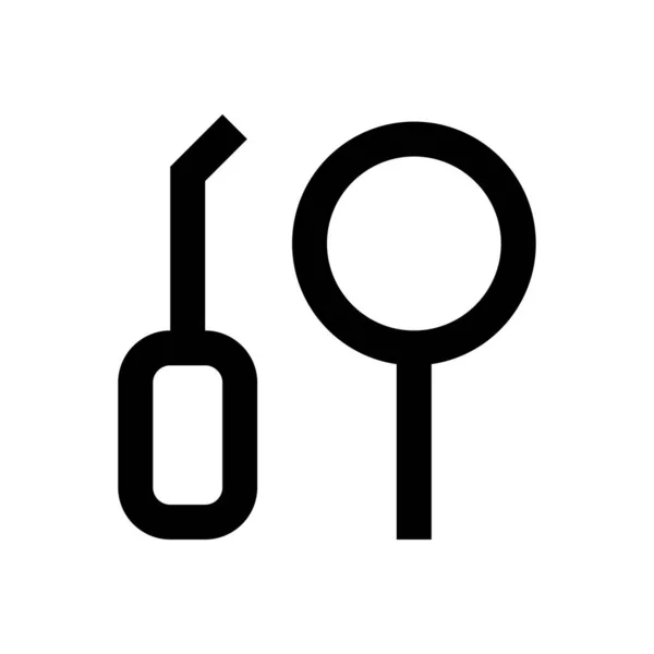 Оральний Вектор Значок Тонкої Лінії — стоковий вектор