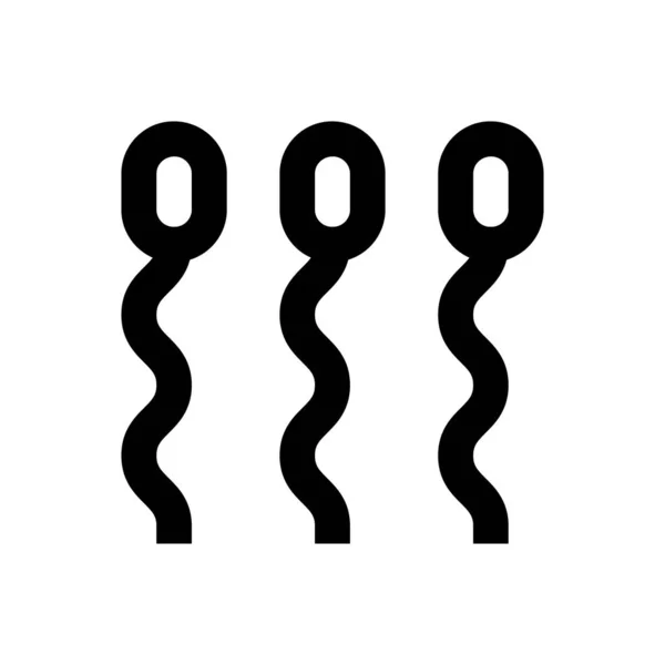 Reproduktion Vektor Dünne Linie Symbol — Stockvektor