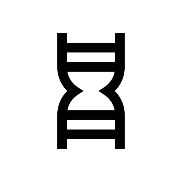 Genetik Vektor Thin Line Symbol — Stockvektor