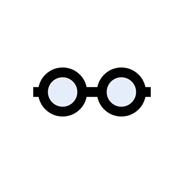 Brýle Vektor Ploché Barvy Ikona — Stockový vektor
