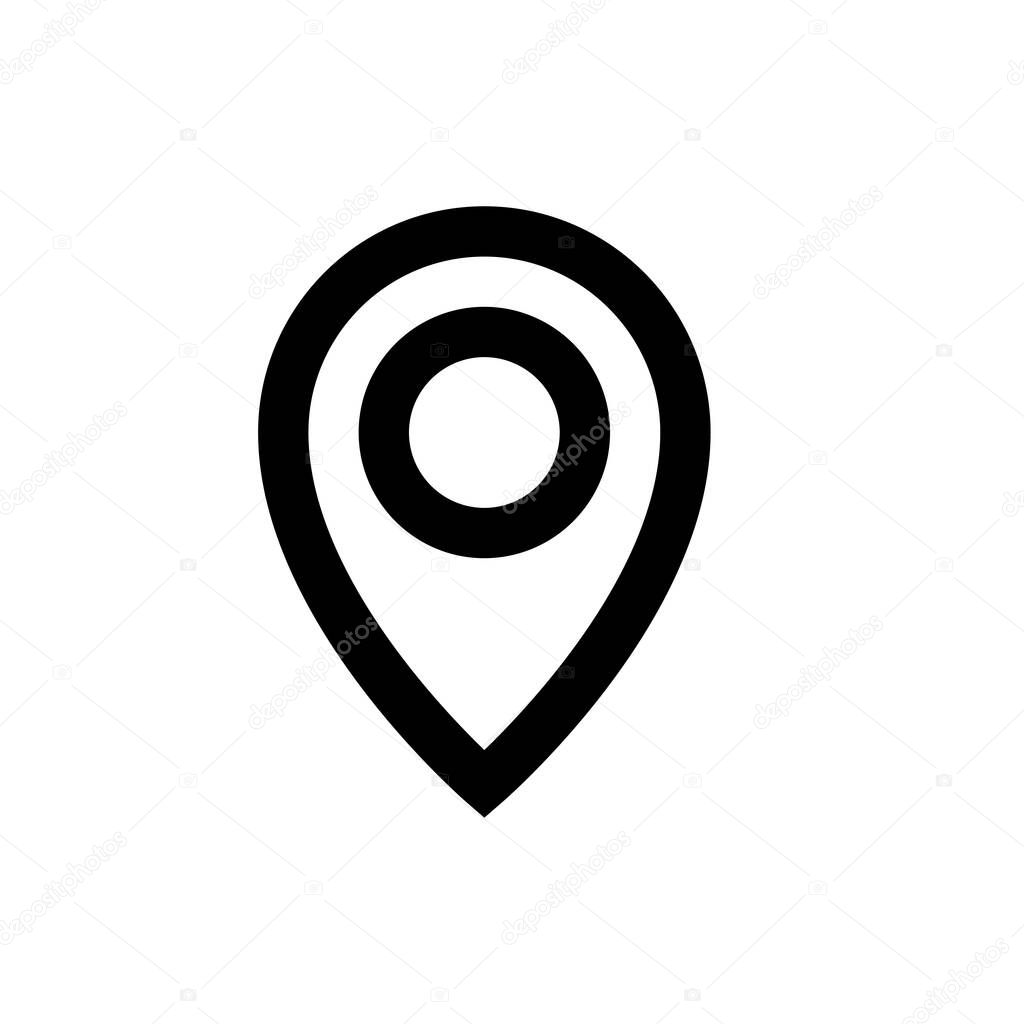 location  vector thin line icon