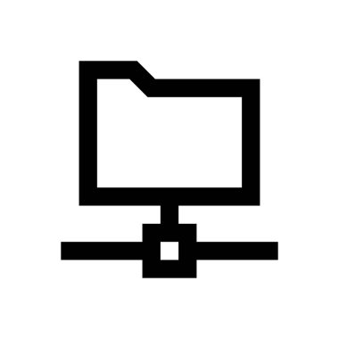 dosya vektörü ince çizgi simgesi