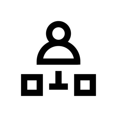 kullanıcı vektörü ince çizgi simgesi