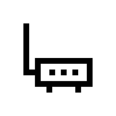 anten vektörü ince çizgi simgesi