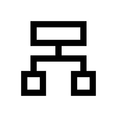 bağlantı vektörü ince çizgi simgesi