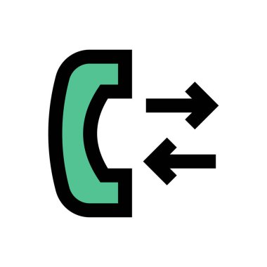 destek vektörü düz renk simgesi