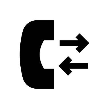 destek vektörü glyph düz simgesi