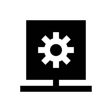 vektör glyph düz simgesini yapılandır