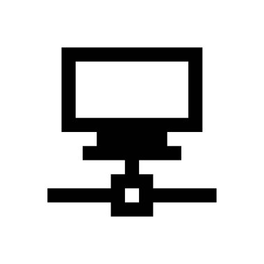 ağ vektörü düz simgesi