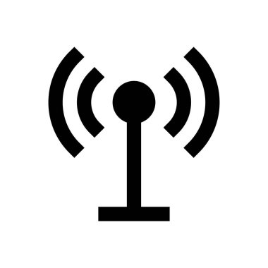 Sinyal vektörü düz simgesi