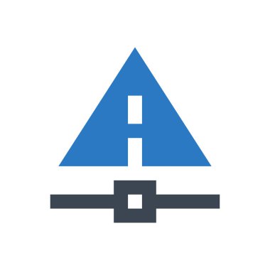 uyarı vektörü renk simgesi