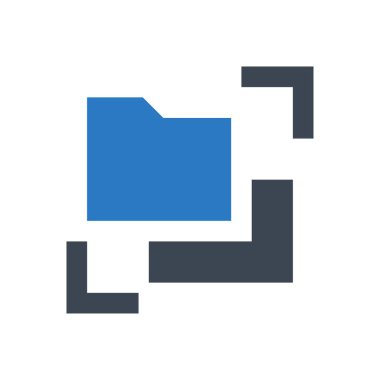 dosya paylaşım vektörü renk simgesi