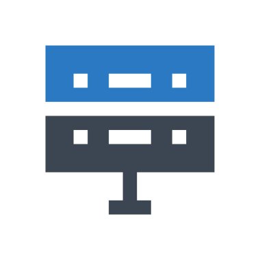 veritabanı vektör renk simgesi