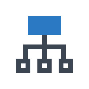 bağlantı vektörü renk simgesi