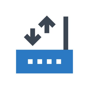 router vektör renk simgesi