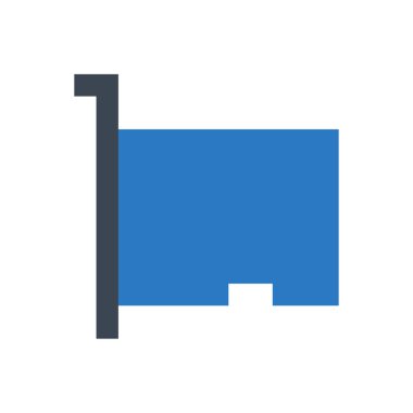 Gpu vektör renk simgesi