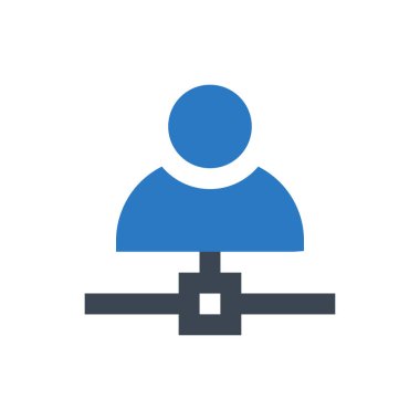 bağlantı vektörü renk simgesi