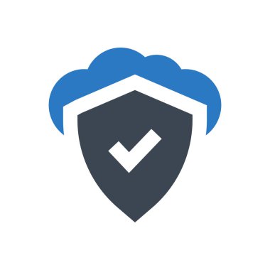 güvenlik vektörü renk simgesi