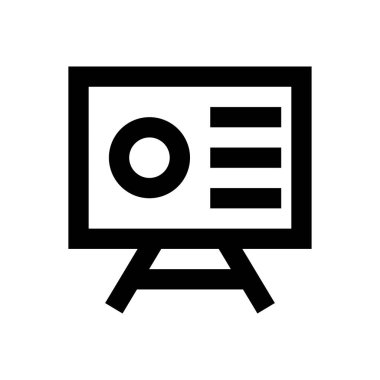 tahta vektörü ince çizgi simgesi