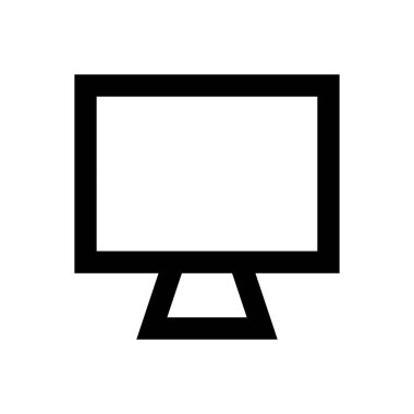 ekran vektörü ince çizgi simgesi