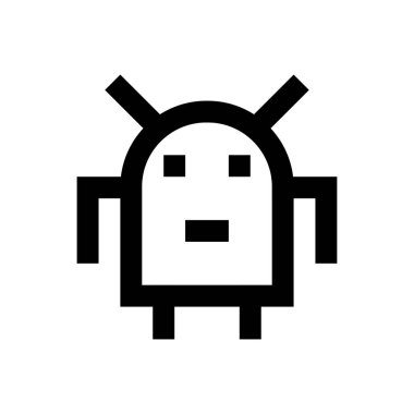 makine vektörü ince çizgi simgesi