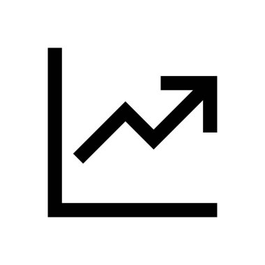 büyüme vektörü ince çizgi simgesi