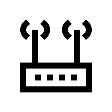 modem vektörü ince çizgi simgesi