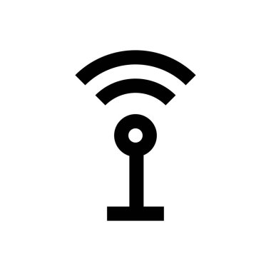 Sinyal vektörü ince çizgi simgesi