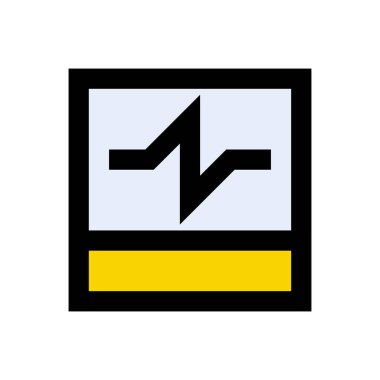 vektör düz renk simgesini izle