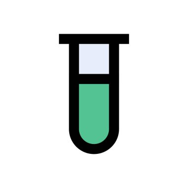 tüp vektör düz renk simgesi