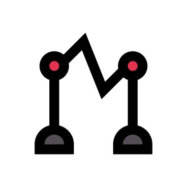 uçbirim vektör düz renk simgesi