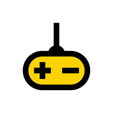 konsol vektör düz renk simgesi