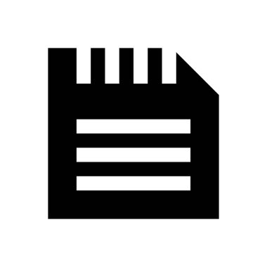 diskette vektör glifini düz simge