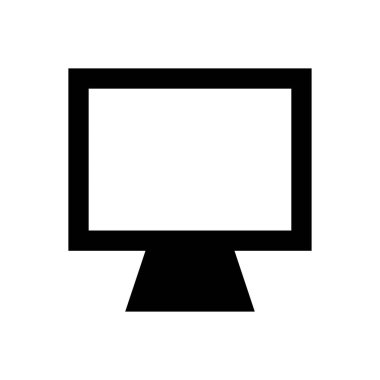 ekran vektörü düz simgesi