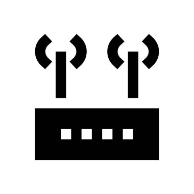 modem vektör düz simge