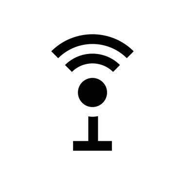 Sinyal vektörü düz simgesi