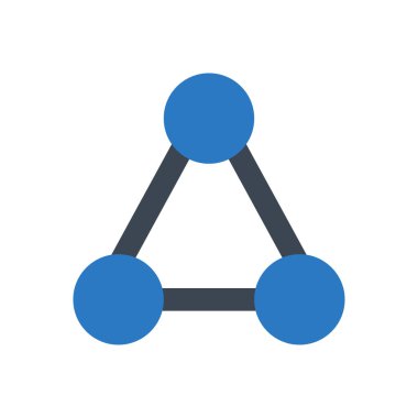 atom vektörü renk simgesi