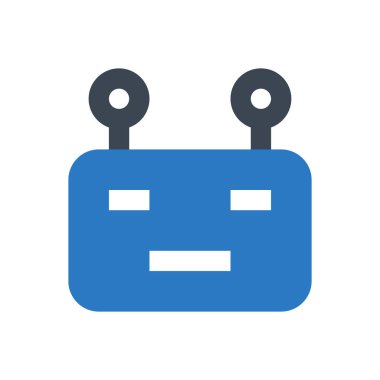 makine vektör renk simgesi