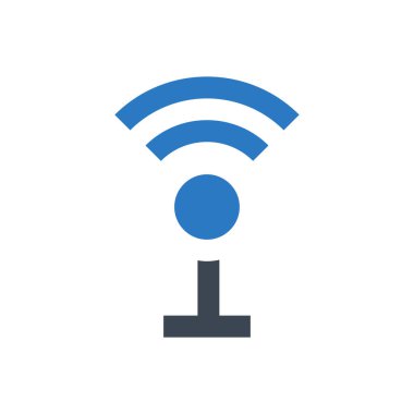 Sinyal vektörü renk simgesi