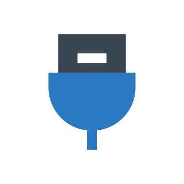 konnektör vektör renk simgesi