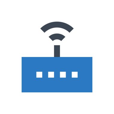 router vektör renk simgesi