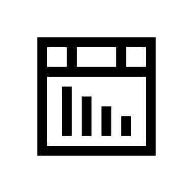 grafik vektörü ince çizgi simgesi