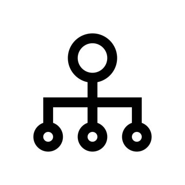 bağlantı vektörü ince çizgi simgesi