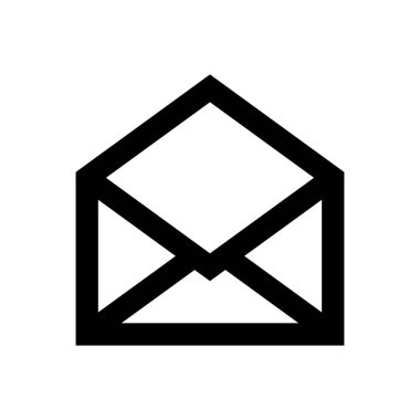 mesaj vektörü ince çizgi simgesi