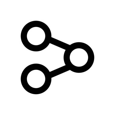 ağ vektörü ince çizgi simgesi