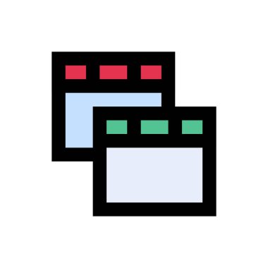 internet vektörü düz renk simgesi