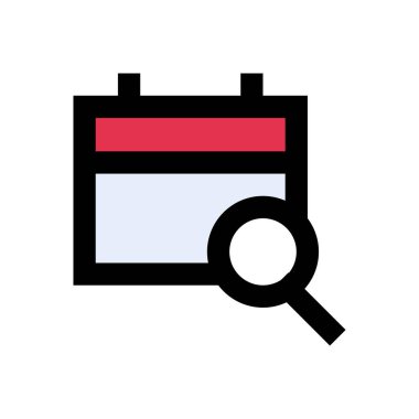 arama vektörü düz renk simgesi